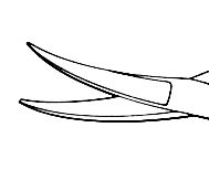 Castroviejo Curved Corneal Scissors - Right - E3218 R